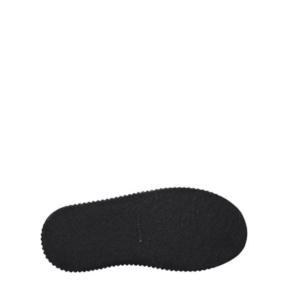 Black Fabric Chunky Sneakers