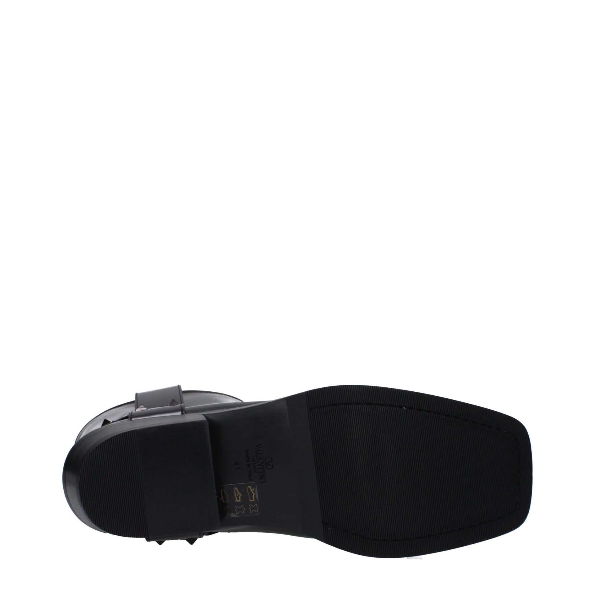 Black Leather Ankle Boots