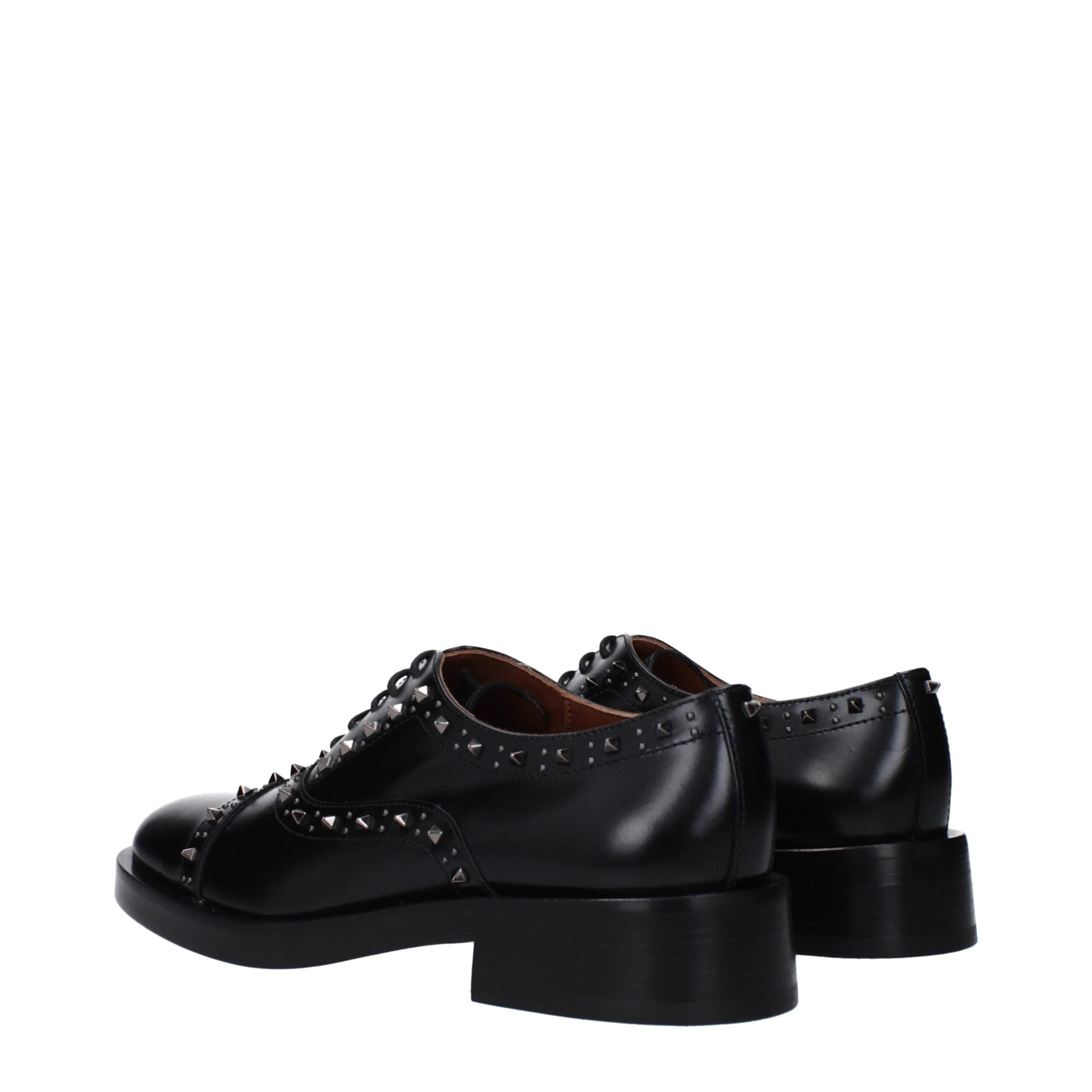 Black Leather Oxfords And Derbies