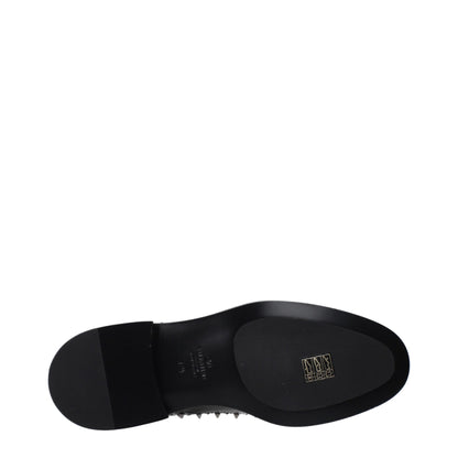 Black Leather Oxfords And Derbies