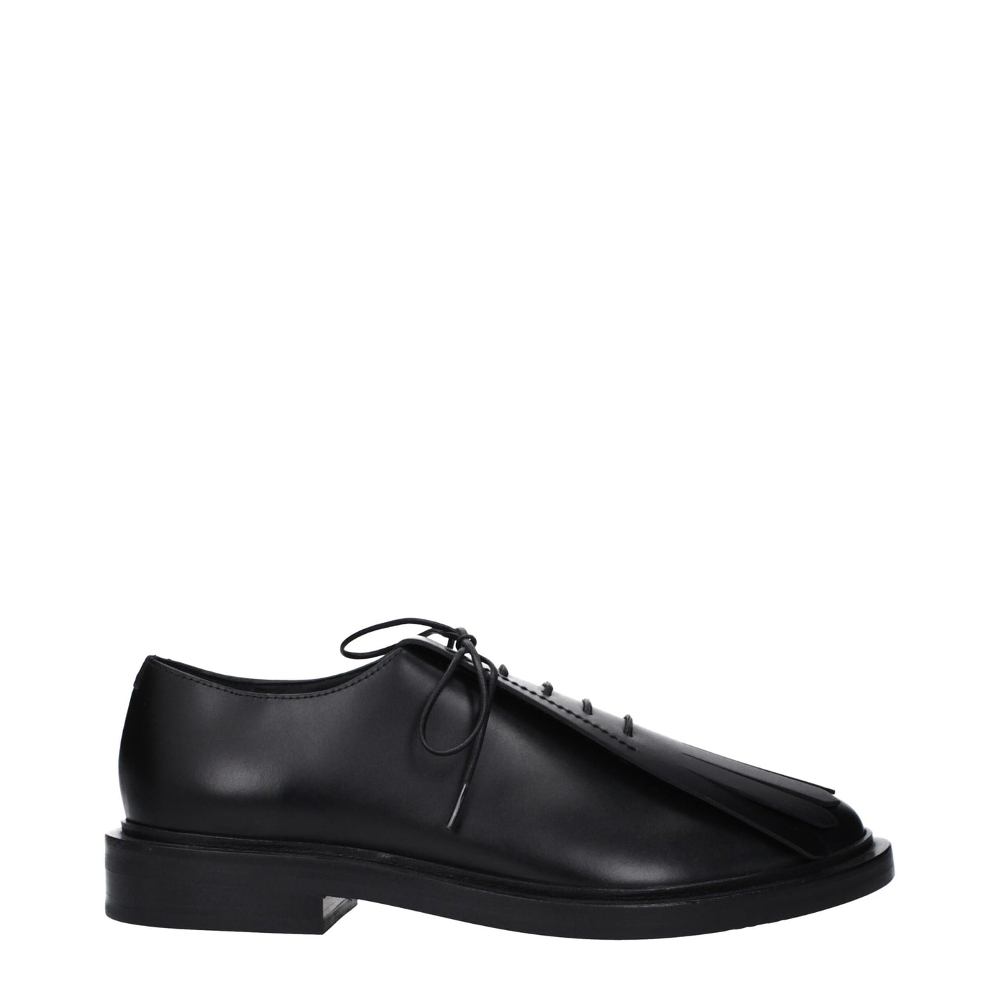 Black Leather Oxfords And Derbies