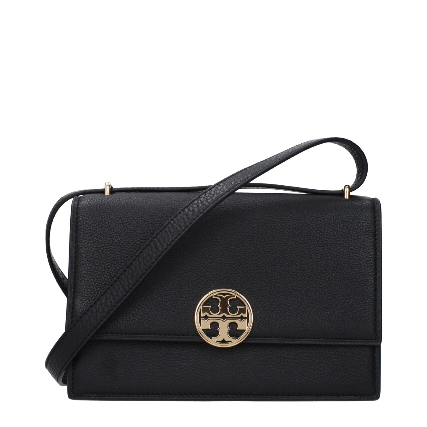 Black Leather Crossbody Bag