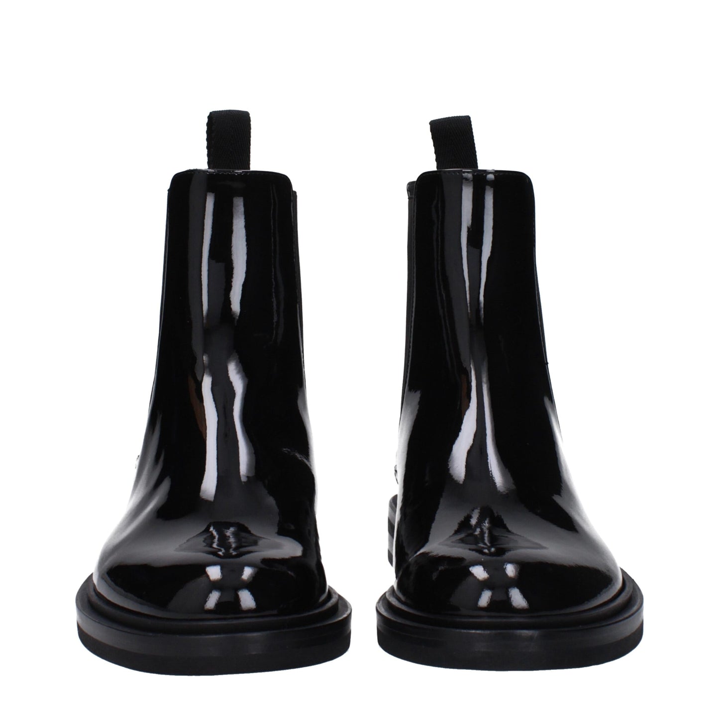 Black Leather Ankle Boots