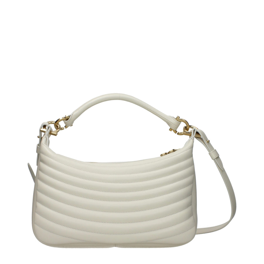 Beige Leather Handbag