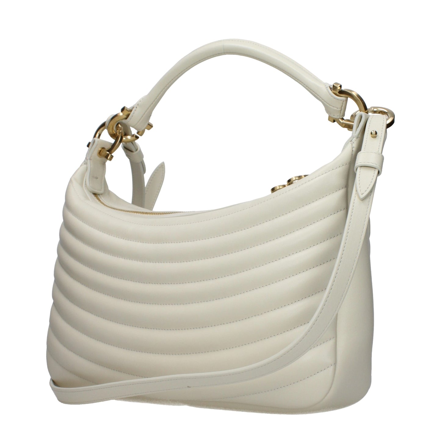 Beige Leather Handbag