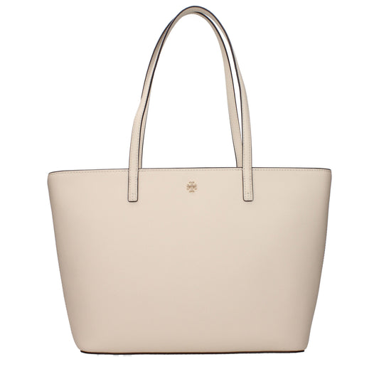 Beige Leather Shoulder Bag