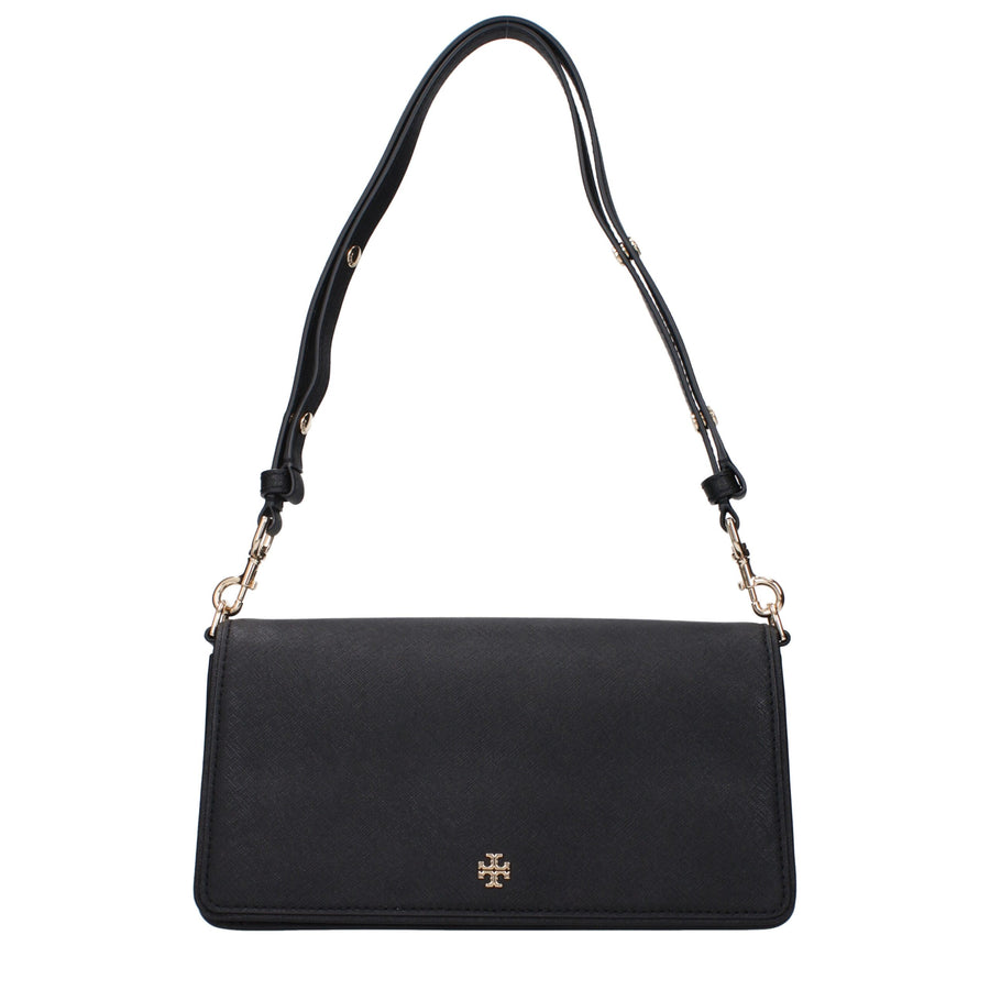 Black Leather Shoulder Bag