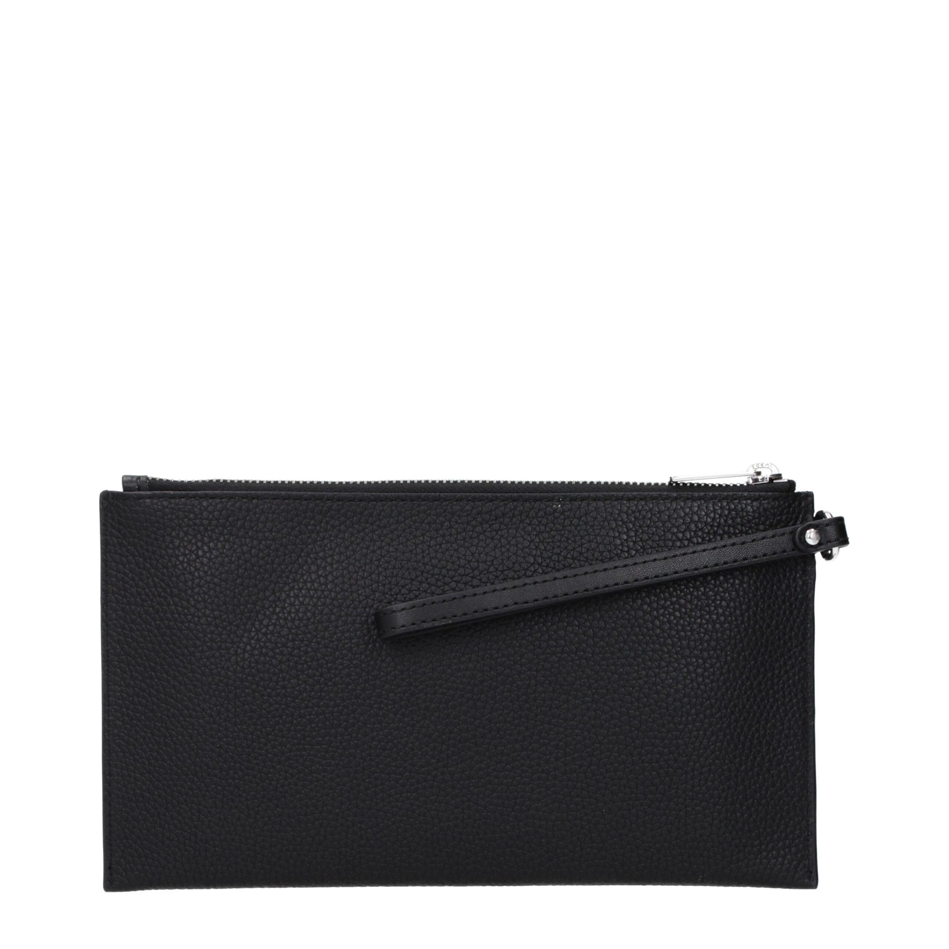 Black Leather Clutch Bag