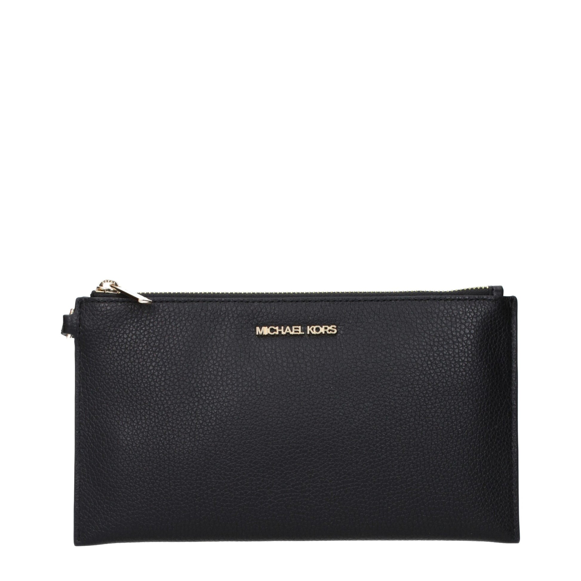 Black Leather Clutch Bag