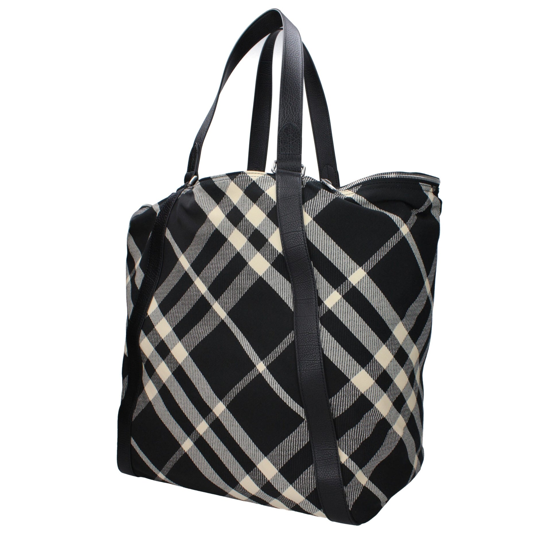 Black Fabric Shoulder Bag