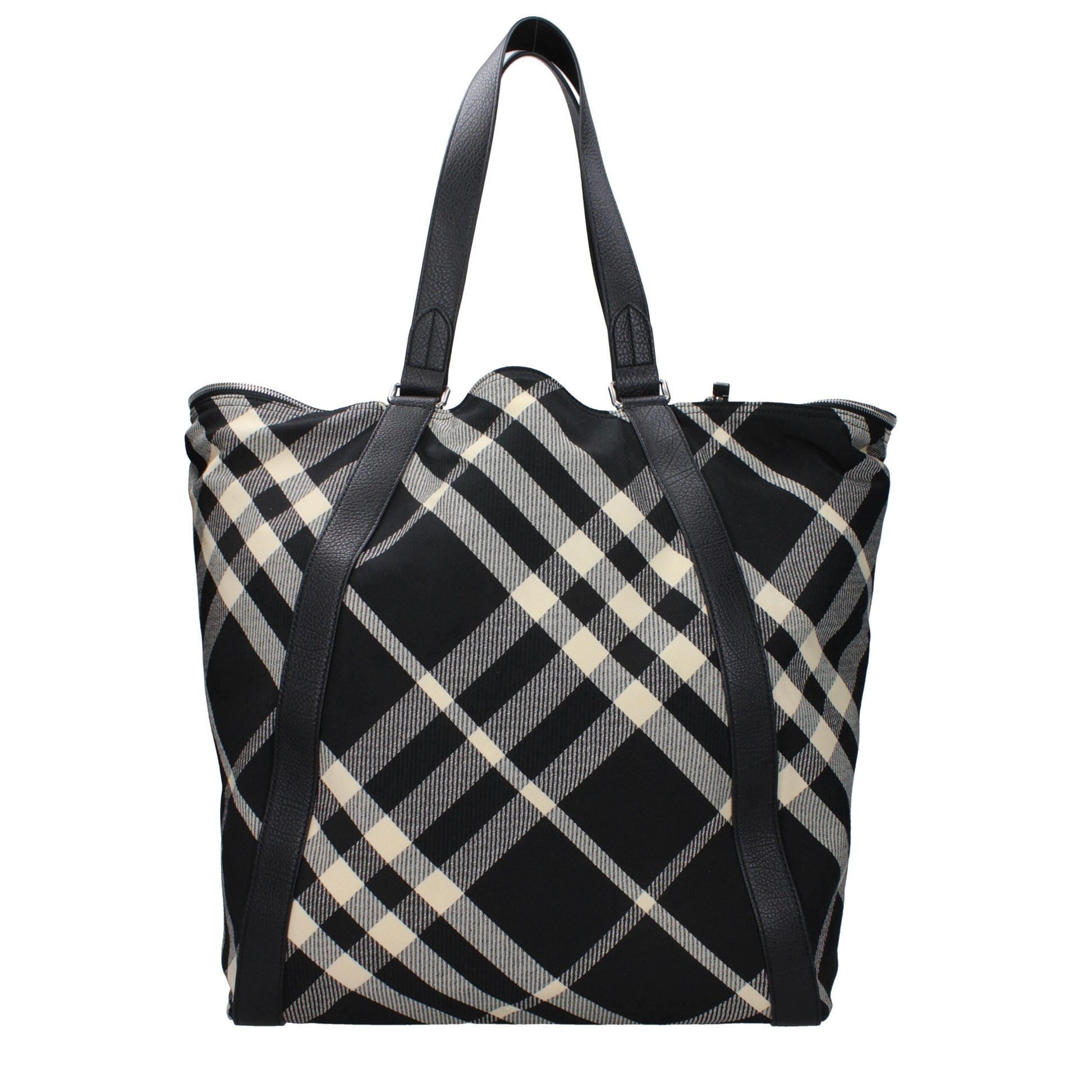 Black Fabric Shoulder Bag