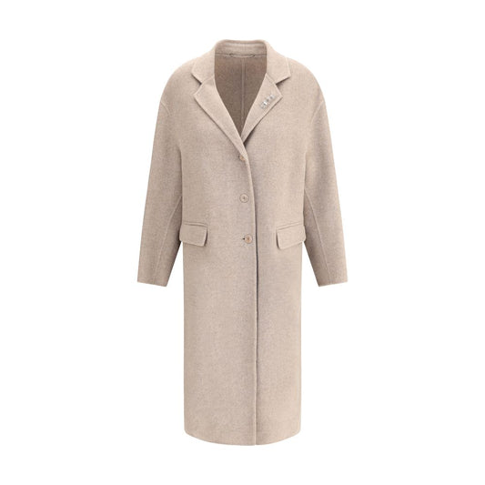 Beige Wool Coat