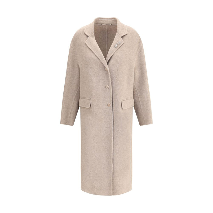 Beige Wool Coat