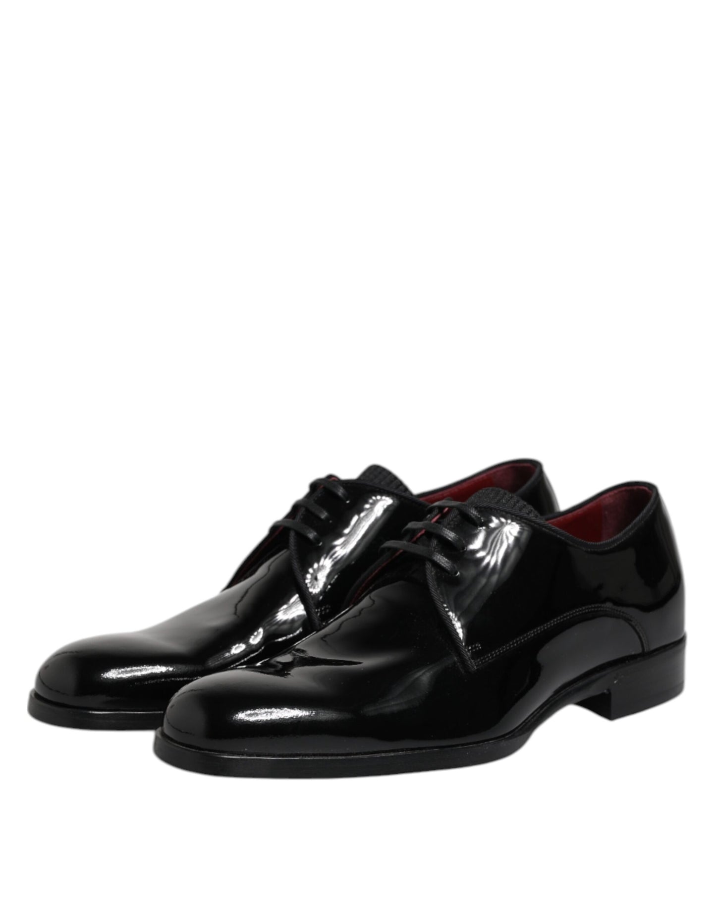 Black Leather Lace Up Men Derby Formal Shoes