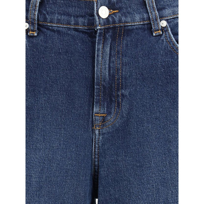 Blue Cotton Jeans Denim