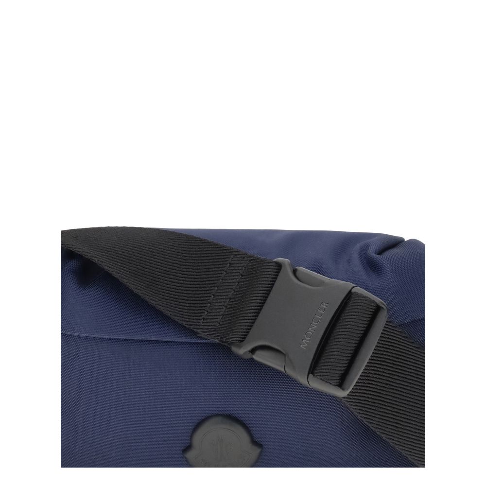 Blue Nylon Clutch Bag