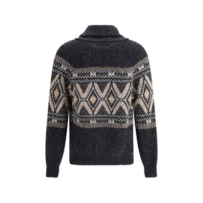 Black Fleece Wool Sweatshirt