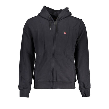 Black Cotton Men Sweater