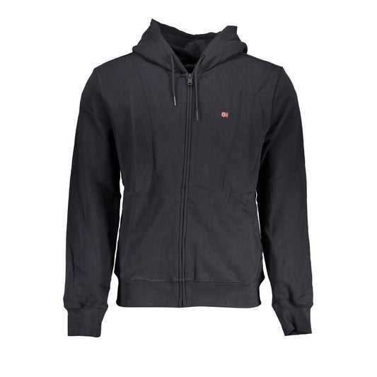 Black Cotton Men Sweater