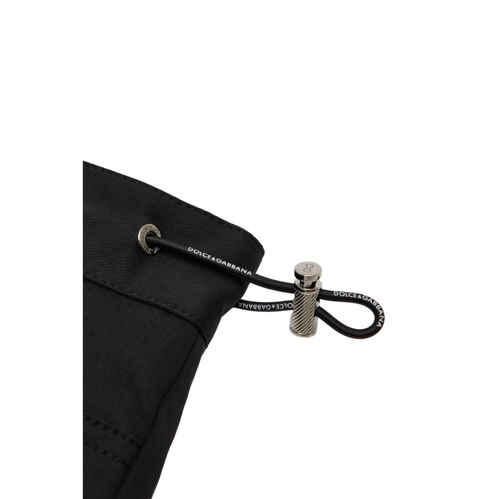 Black Cotton Cargo Pants