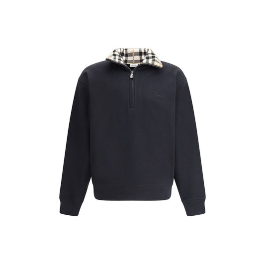 Black Cotton Sweatshirt