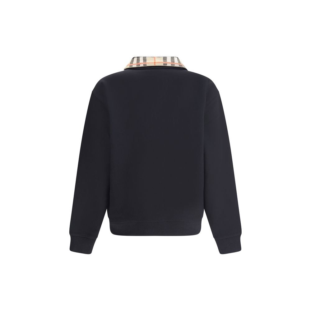 Black Cotton Sweatshirt