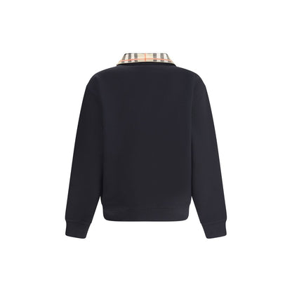 Black Cotton Sweatshirt