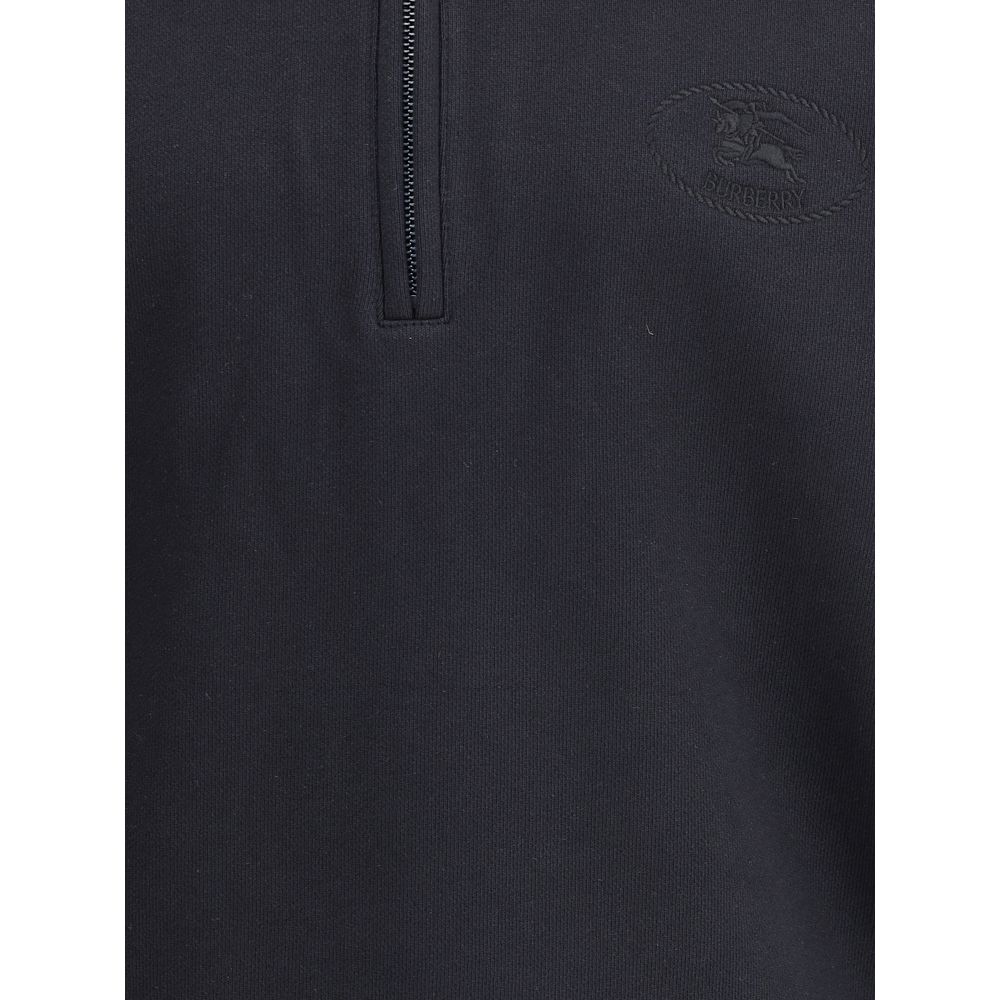 Black Cotton Sweatshirt