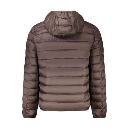 Brown Polyamide Men Jacket