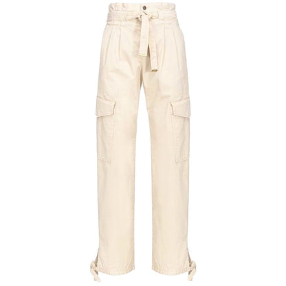 White Cotton Women Pant