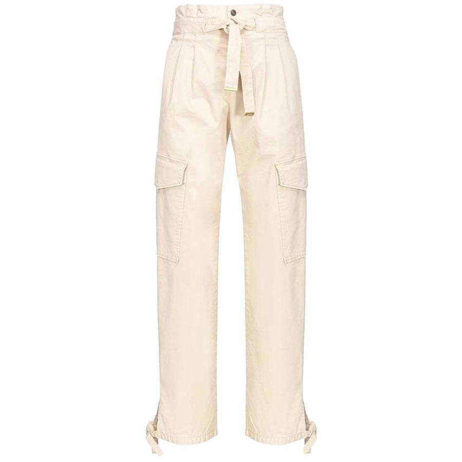 White Cotton Women Pant