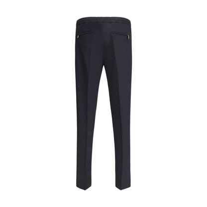 Black Fleece Wool Casual Pants