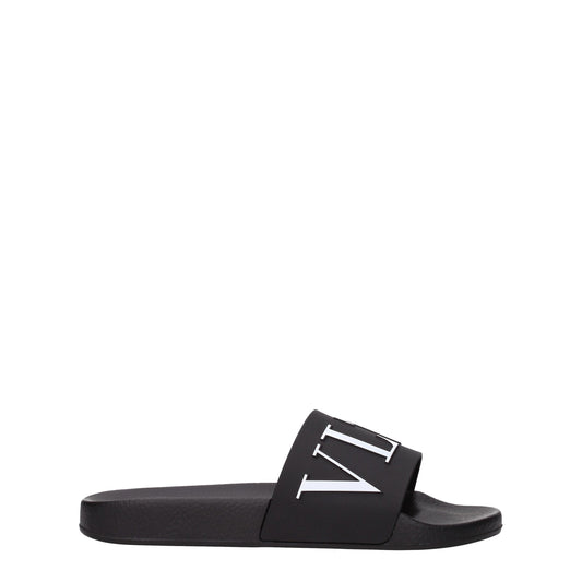 Black Cotton Slippers