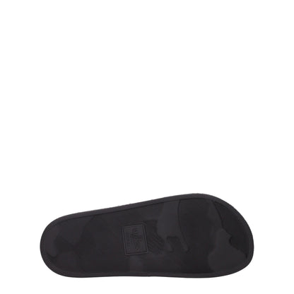 Black Cotton Slippers