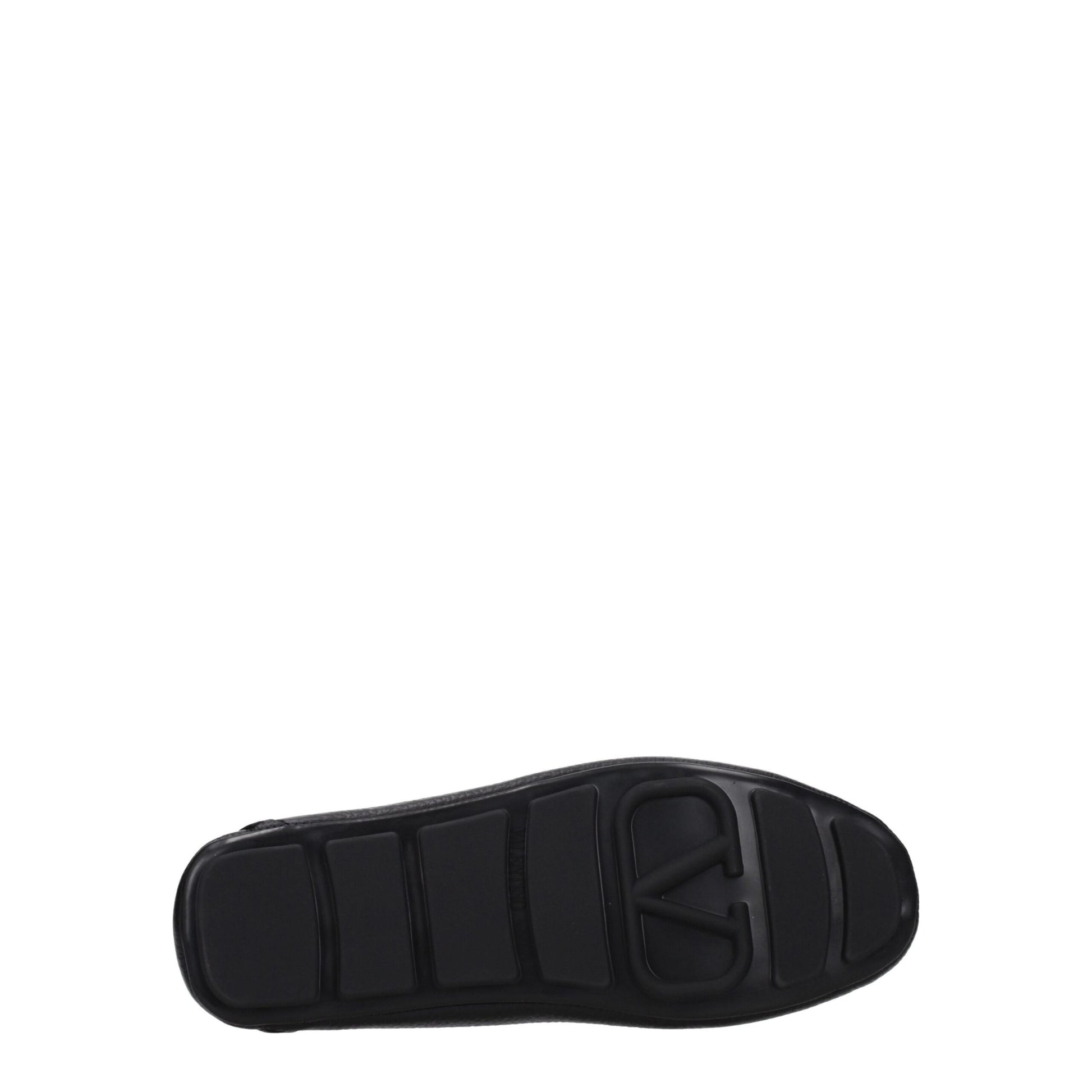Black Leather Slip-On Loafers