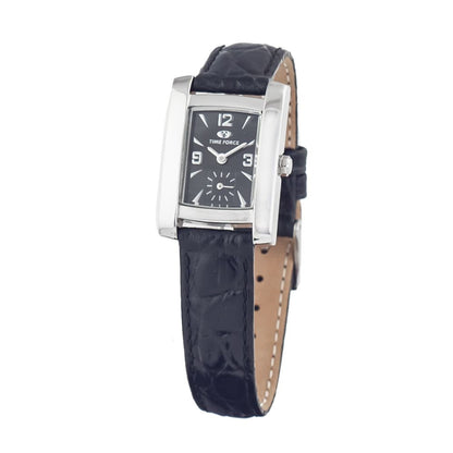 Black Leather Dress Watch
