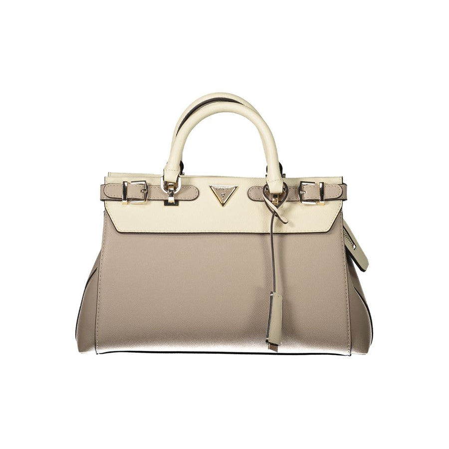 Beige Polyethylene Handbag