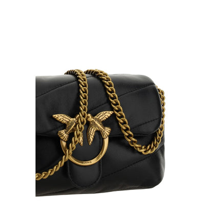 Black Calf Leather Bos Taurus Shoulder Bag