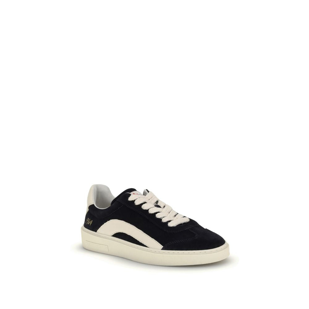 Black Calf Leather Bos Taurus Low Top Sneakers