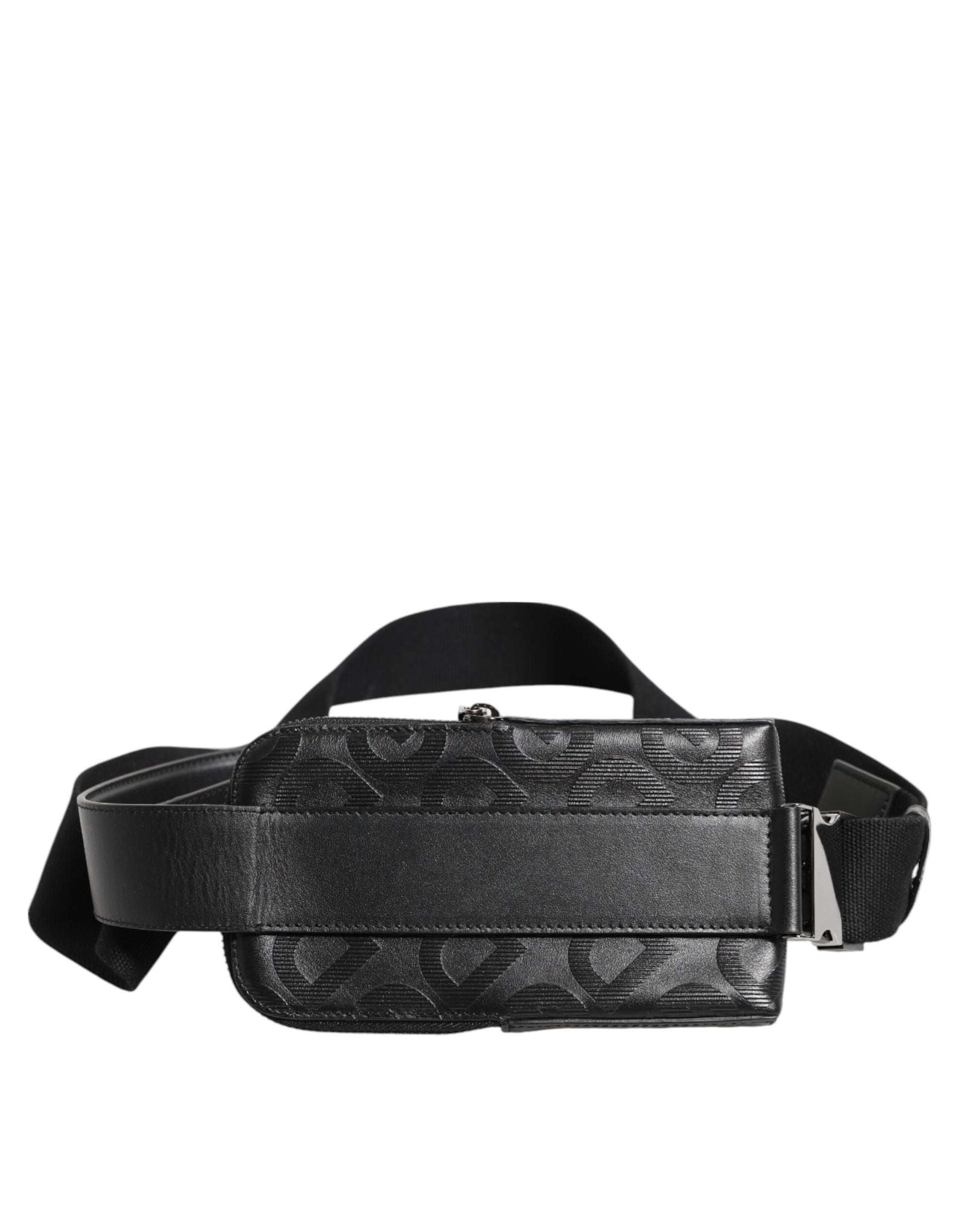 Gray DG Logo Mania Purse Phone Belt Waist Men Borse Bag