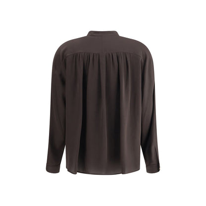 Brown Silk Shirt