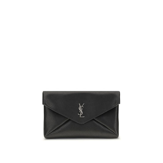 Black Calf Leather Bos Taurus Clutch Bag