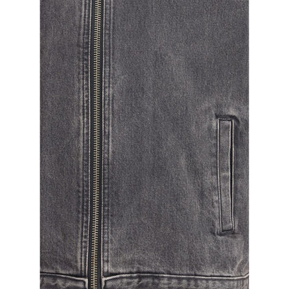 Gray Cotton Denim Jacket