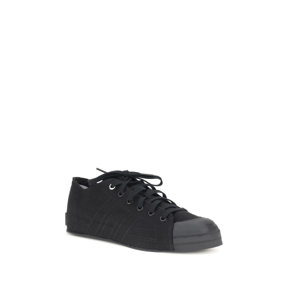 Black Fabric Athletic Sneakers