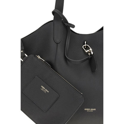 Black Calf Leather Bos Taurus Handbag