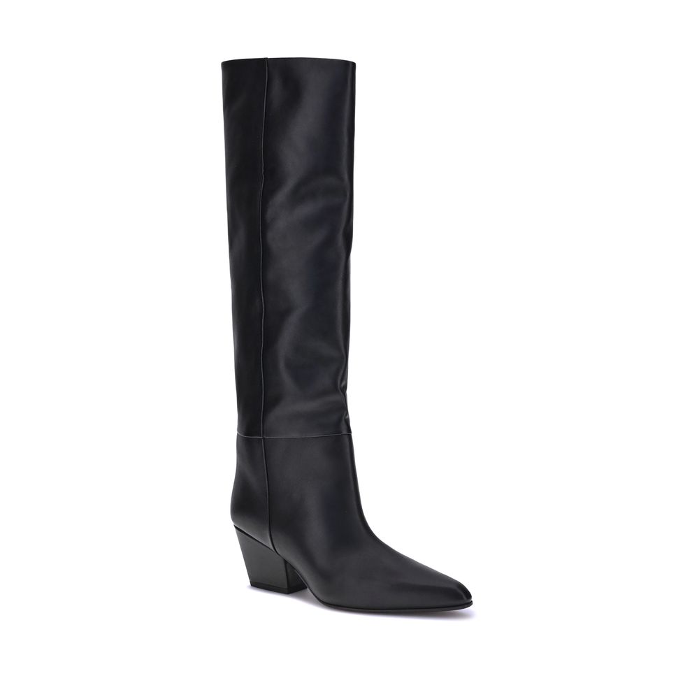 Black Calf Leather Bos Taurus Boots