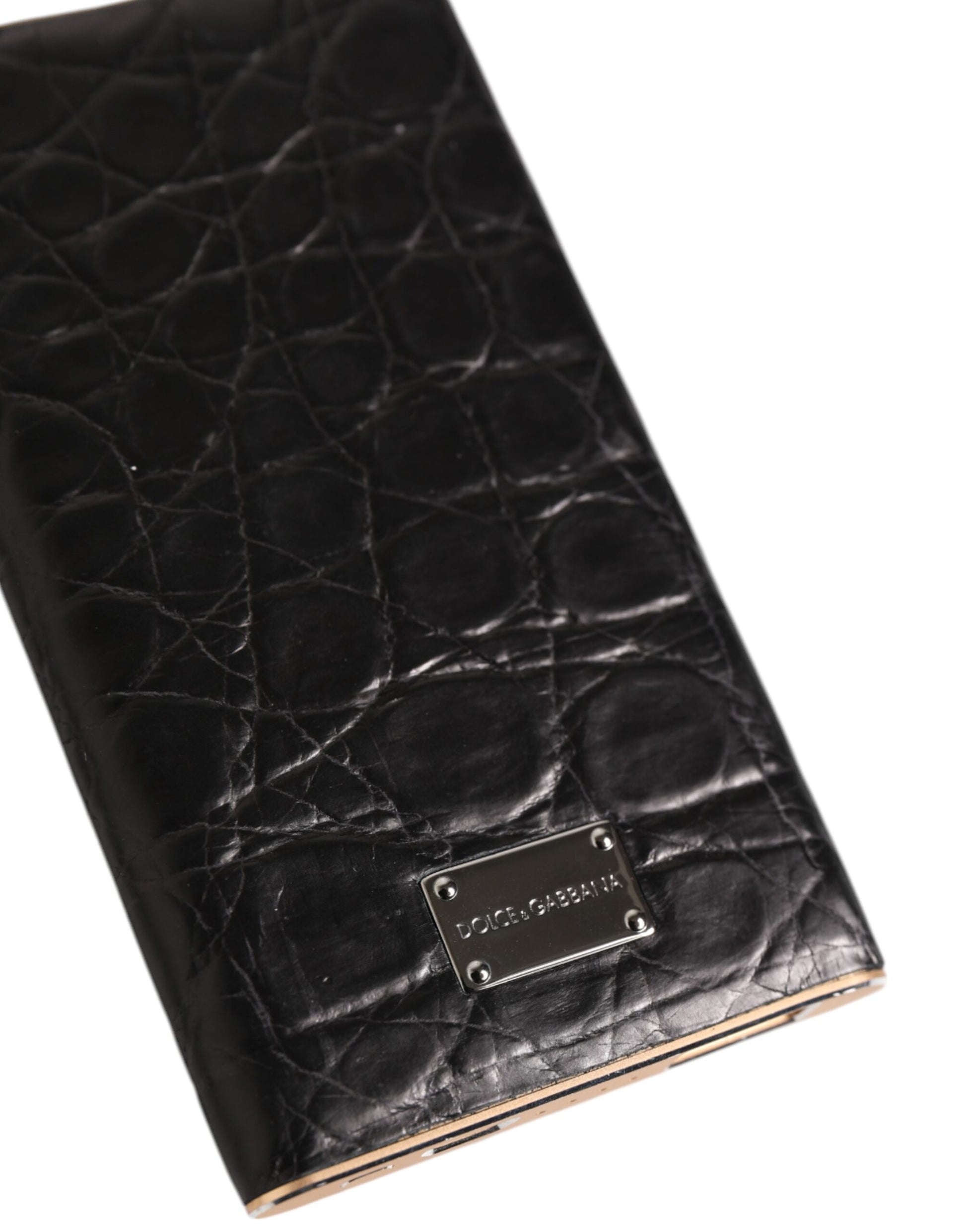 Black Exoctic Leather Embossed 3000mAh Power Bank Charger USB