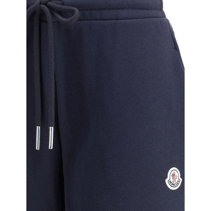 Blue Cotton Joggers (Workout Pants)