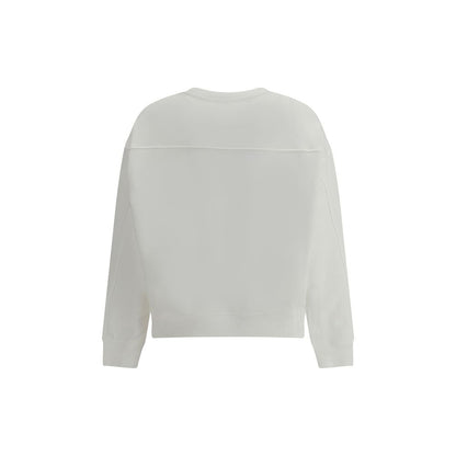 White Cotton Sweatshirt