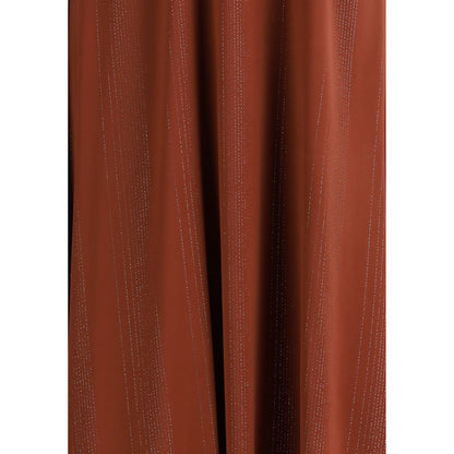 Orange Silk Casual Dress